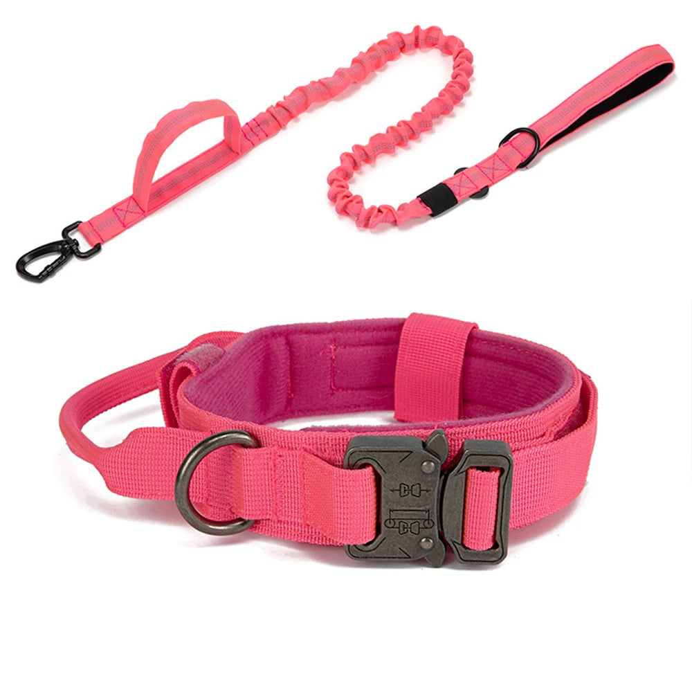 Tactical Training Dog Collar and Leash Set