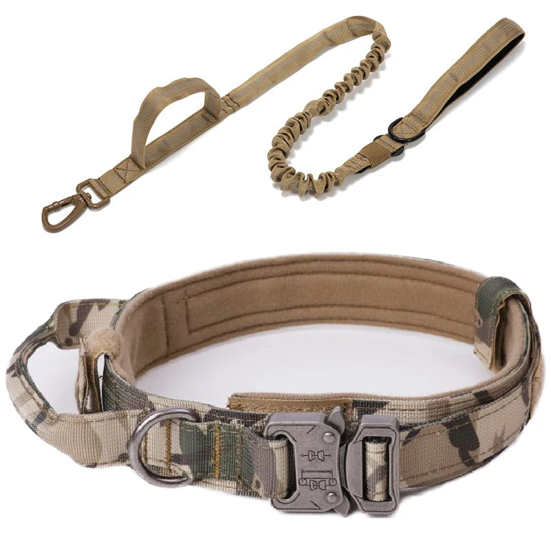 Tactical Training Dog Collar and Leash Set