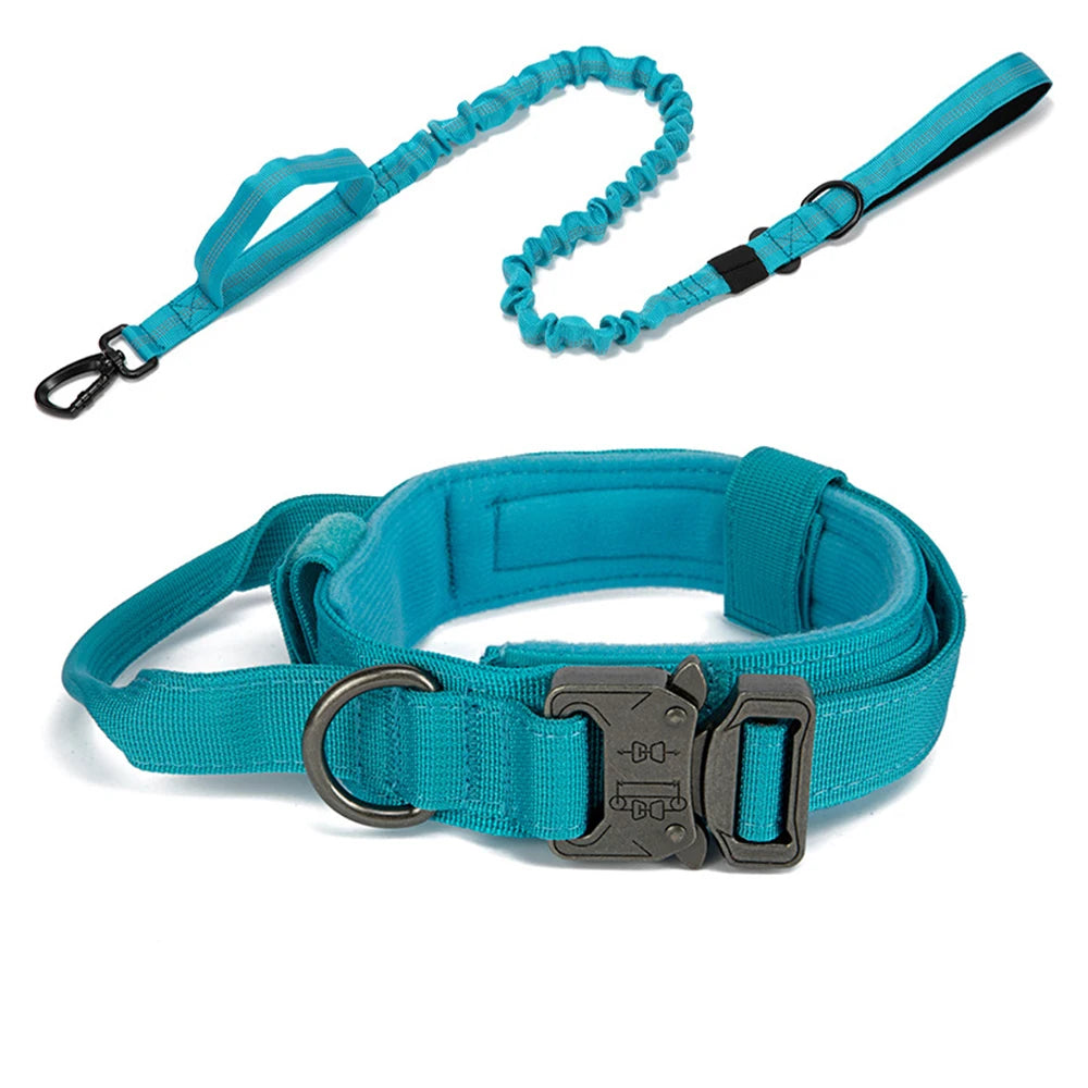 Tactical Training Dog Collar and Leash Set