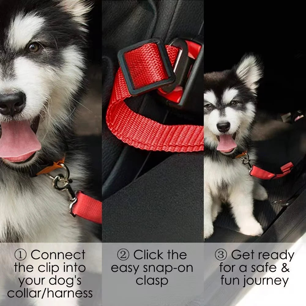 Adjustable Pet Safety Seat Belt